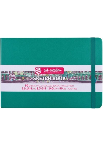 Art Creation Sketch Books Eskiz Defteri 140GR. 21 x 15 Yeşil