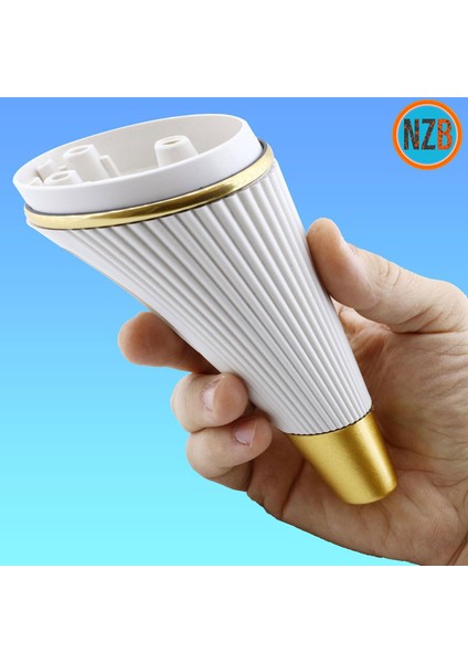 Mobilya Kanepe Sehpa Tv Ünitesi Koltuk Ayağı 15 cm Krem Gold Baza Ayak