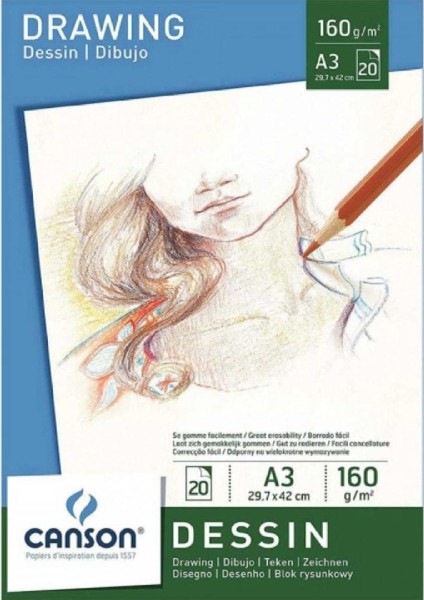 Leisure Dessin 160GR Çizim Blok 20 Sayfa A3 (29,7X42CM)