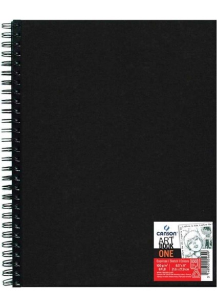 One Art Book 100GR Spiralli Çizim Defteri 80 Sayfa 21.6X27.9CM (Sert Kapak)