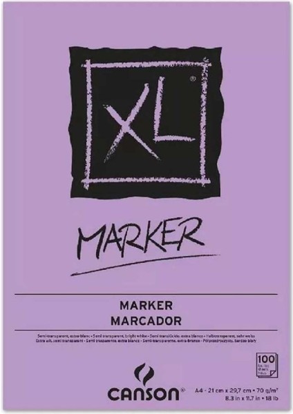 Xl Marker Pad 70GR Layout Markör Blok 100 Sayfa A4 (21X29,7CM)