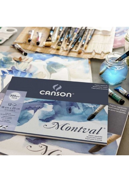 Montval Aquarelle Cold Pressed 300GR Sulu Boya Blok 100 Sayfa 24X32CM fiyatları