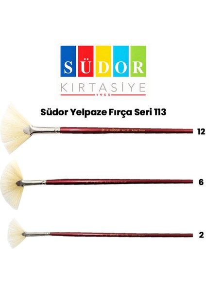 Yelpaze Fırça Seri 113 3'lü Set