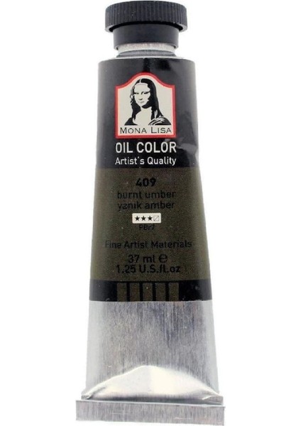 Mona Lisa Yağlı Boya 37ML 409 Burnt Umber