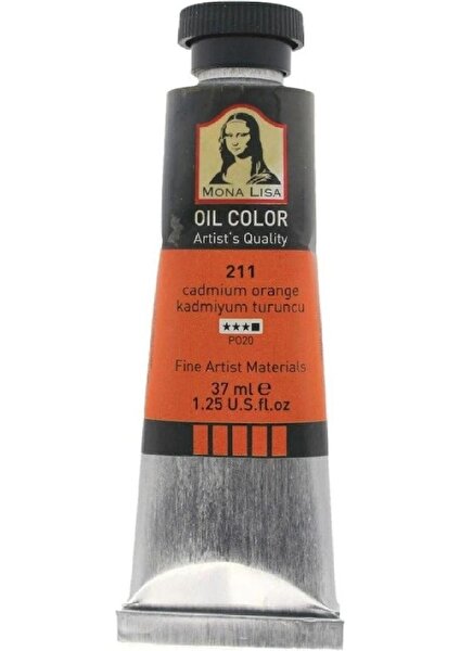 Mona Lisa Yağlı Boya 37ML 211 Cadmium Orange