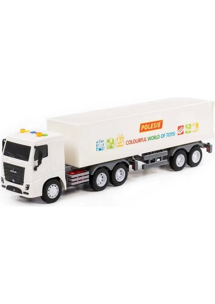 City 2 Sürtmeli Işıklı ve Sesli Dorseli Tır 96401