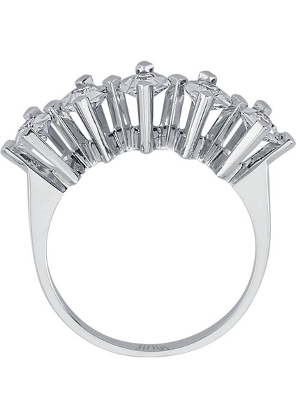 1 Karat Görünümlü Pırlanta 5 Taş Yüzük 0417R0227 modelleri