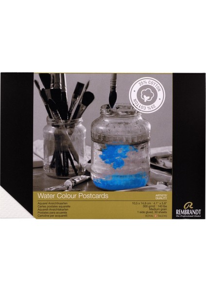Suluboya Bloğu 300 Gr. 10,5 x 15 - Beyaz Kağıt - 30 Yaprak