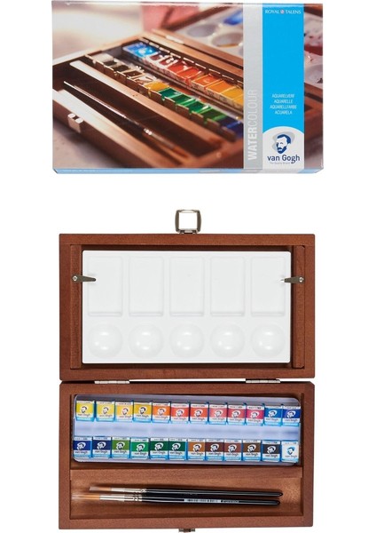 Suluboya Tablet Set 24'lü (Ahşap Kutu)