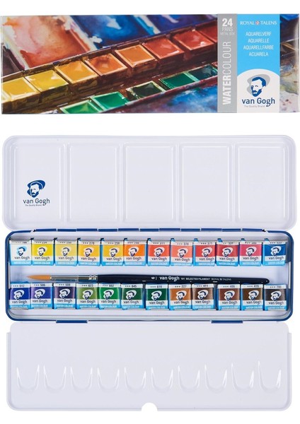 Suluboya Tablet Set 24'lü (Metal Kutu)
