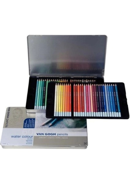 Watercolour Pencil Suluboya Kalemi Komple 60`lı Set