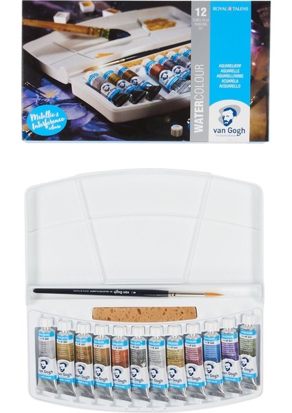 Suluboya Tüp 10 ml 12'li Set Specıal Colours (Plastik Kutu)