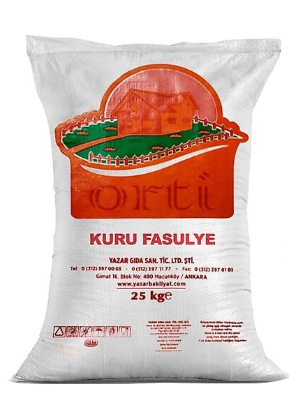 Orti Kuru Fasulye 25 Kg.