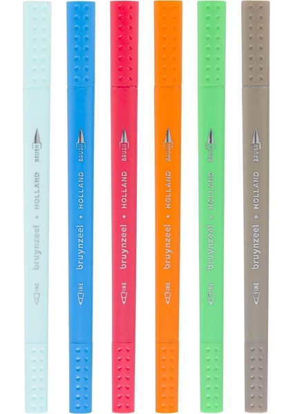 Finelıner Çift Taraflı Kalem Seti 6 Renk - Rıo modelleri