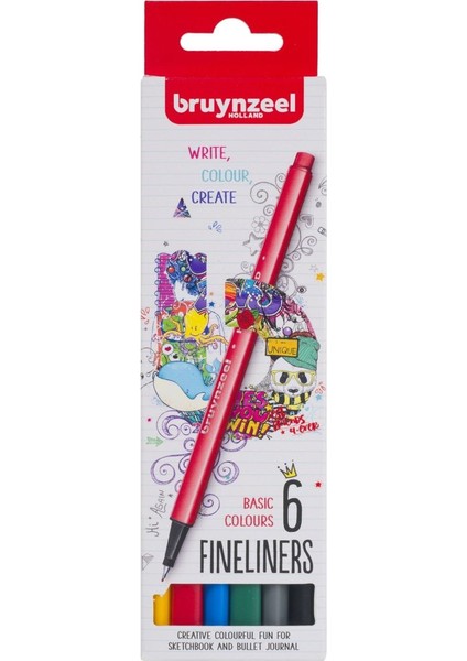 Finelıner 0,4 mm Set 6 Renk (Basıc)