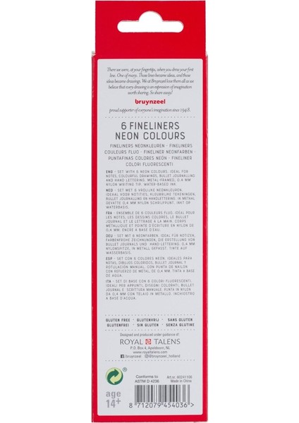 Finelıner 0,4 mm Set 6 Renk (Neon) fiyatları