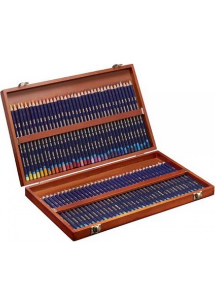 Inktense Pencil Kuru Boya Kalem Seti 72'li Ahşap Kutu (Mürekkep Kalemi)