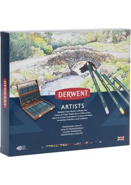 Artists Pencil 48'li Ahşap Kutu (Kuru Boya Kalemi) fiyatları