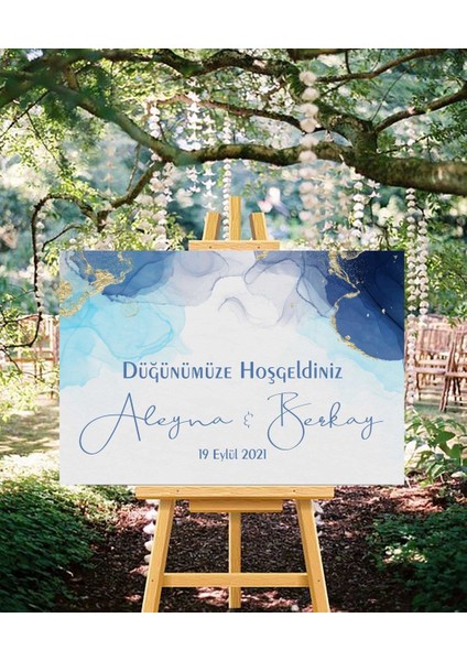 Eliza Home Düğün Nişan Hoşgeldiniz Cam Tablo fiyatları