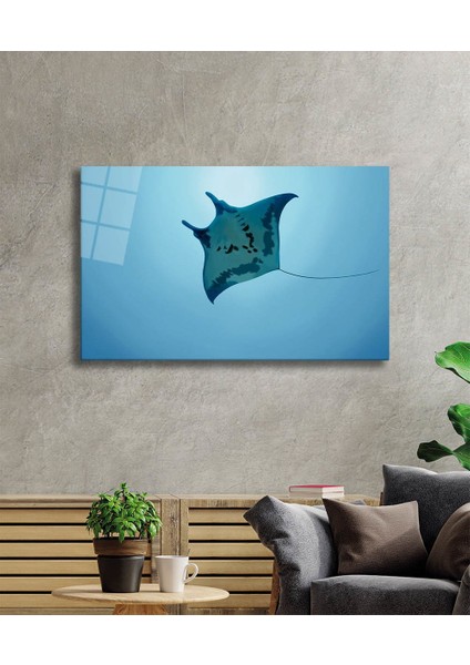 Eliza Home Sualtı Hayvanlar Cam Tablo Marine Life