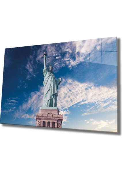 Eliza Home Özgürlük Heykeli Cam Tablo Statue Of Liberty