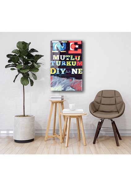 Eliza Home Ne Mutlu Türküm Diyene Cam Tablo