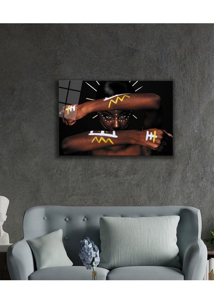 Eliza Home Kadınlar Siyahi Kadın Ses Cam Tablo fiyatları