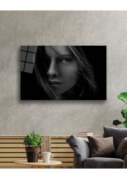 Eliza Home Siyah Beyaz Insan Fotoğrafları Kadın Cam Tablo fiyatları