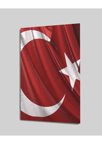 Eliza Home Türk Bayrağı Cam Tablo