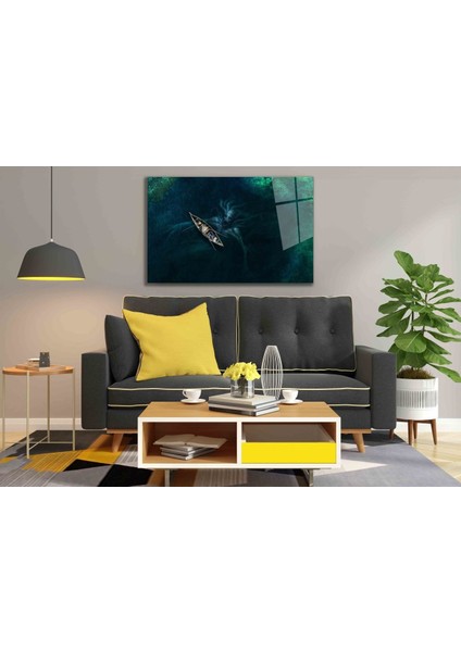 Eliza Home Fütüristik Kayık Cam Tablo fiyatları