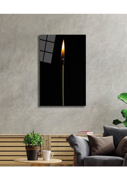 Eliza Home Ateş Kibrit Cam Tablo Fire Matches Glas fiyatları