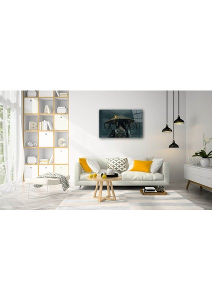Eliza Home Fütüristik Yılan Dövmeli Şapkalı Kız Cam Tablo fiyatları
