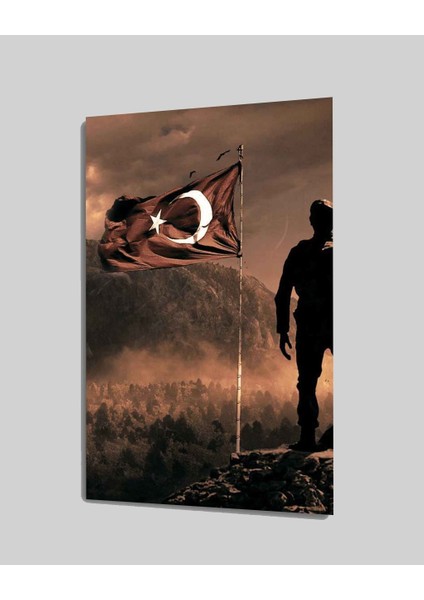 Eliza Home Türk Askeri ve Bayrak Cam Tablo