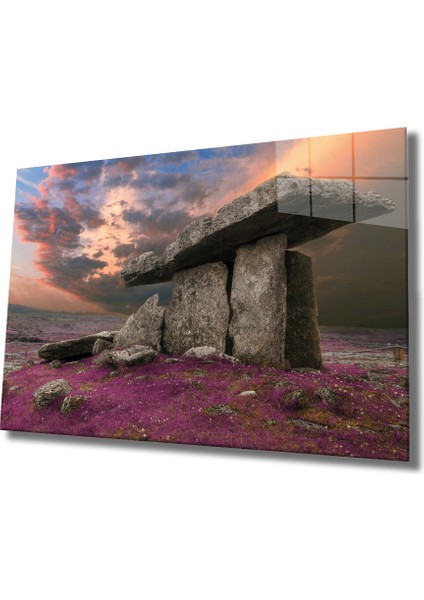 Eliza Home Mor Manzara Cam Tablo Purple View