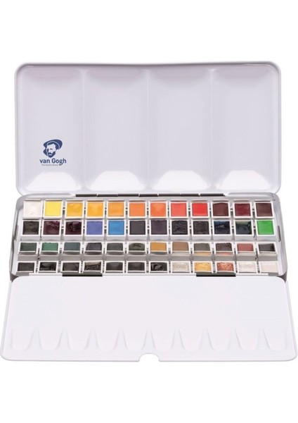 : Tablet Sulu Boya Seti : 48 Renk (Metal Kutu)
