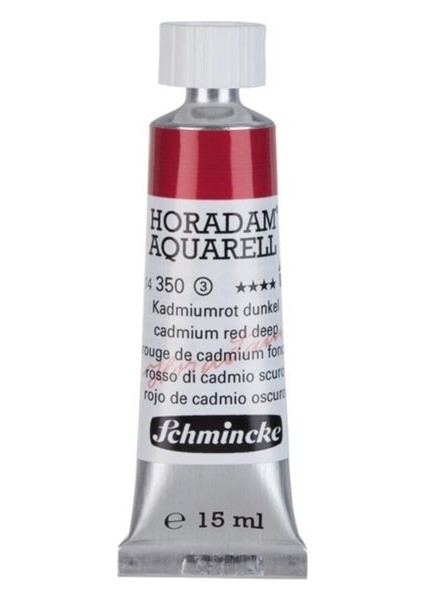 : Horadam Aquarell Artist : Tüp Sulu Boya : 15 ml : Seri 3 : 350 Cadmium Red Deep