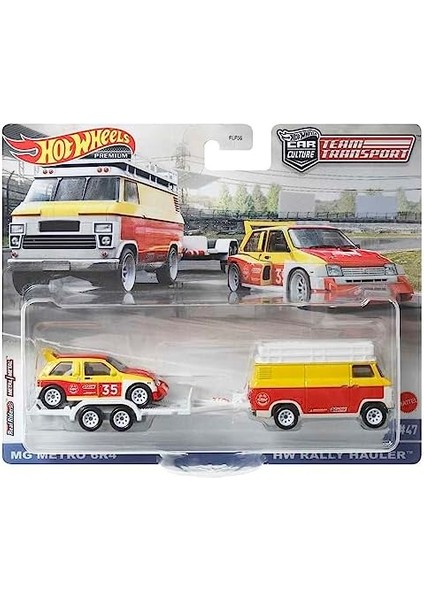 Hot Wheels Premium HCR29 Team Transport Mg Metro 6r4 / Hw Rally Hauler (#47)