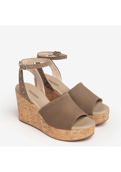 Kadın Sandalet E307663D Nerogiardini Velour Pu.musa 8901P Rıcope 405-CASTORO fiyatları