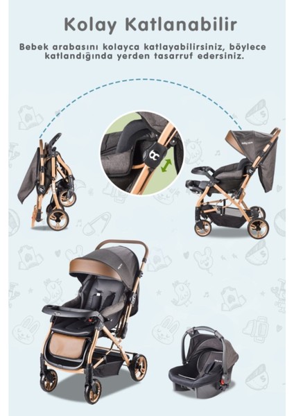 Bc 65 Capron Çift Yönlü Alüminyum Bebek Arabası + Ayak Örtüsü fiyatları