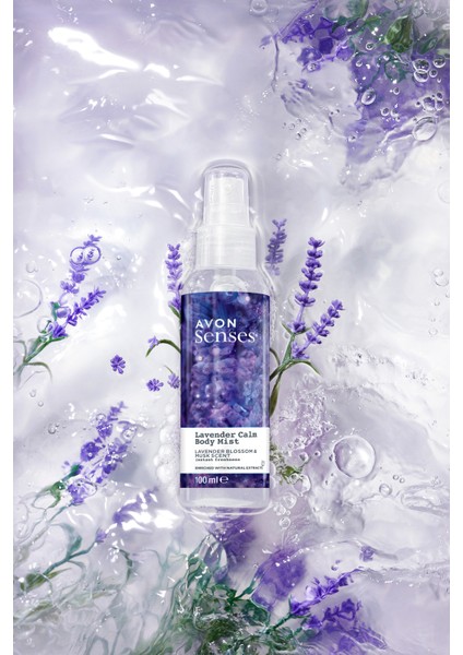 Lavender Calm Lavanta ve Misk Kokulu Vücut Spreyi 100 Ml. Üçlü Set
