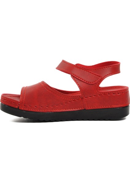 Ayakmod 07-109 Rr Kırmızı Kadın Sandalet