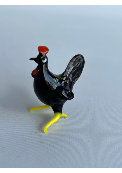 El Yapımı Murano Cam Tavuk Biblo A14-04