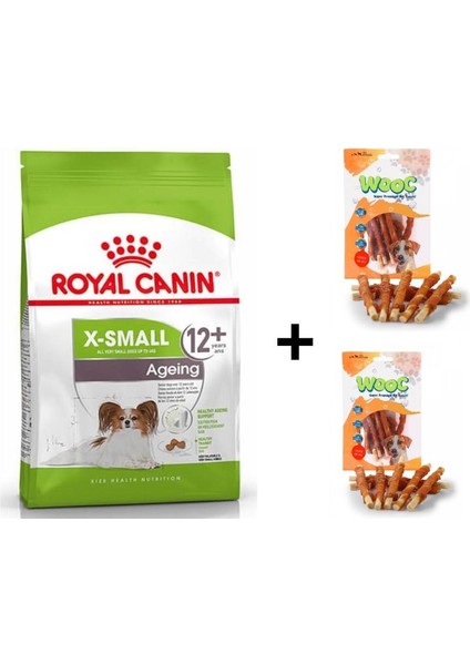 Xsmall Ageing +12 Köpek Maması 1,5 kg + 2 Adet Wooc Ödül 80 gr