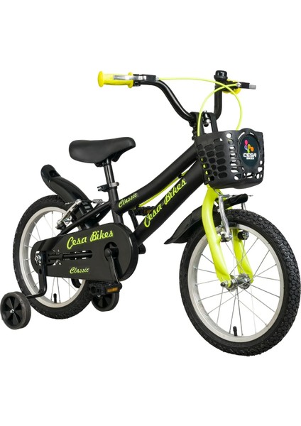 Cesa Bisiklet Cesa Bike Classic Model 16 Jant Bisiklet 4-7 Yaş Antrasit Sarı Çocuk Bisikleti 160210