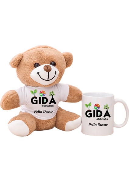 Gıda Mühendislerine Hediye Peluş Ayıcık ve Kupa Bardak