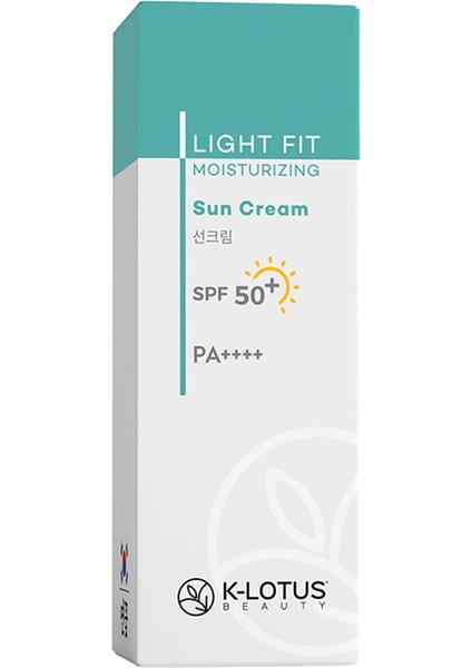 K-Lotus Beauty K-Lotus Light Fit Yüz ve Vücut Spf 50+ Nemlendirici Güneş Kremi 50ML (Kuru ve Normal Ciltler İçin)