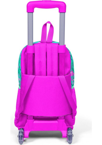Kids Su Yeşili Pembe Flamingo Desenli Çekçekli 3’lü Okul Çanta Seti SET0123912 indirimleri