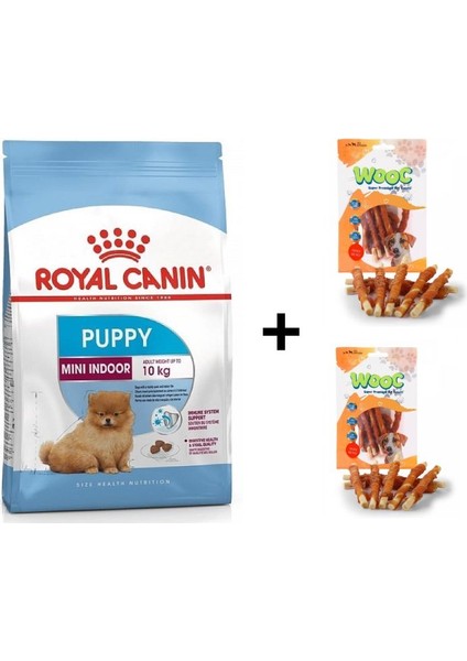 Mini Indoor Puppy Köpek Maması 1,5 kg + 2 Adet Wooc Ödül 80 gr