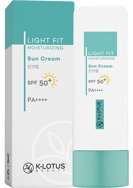 K-Lotus Beauty K-Lotus Light Fit Yüz ve Vücut Spf 50+ Nemlendirici Güneş Kremi 50ML (Kuru ve Normal Ciltler İçin)