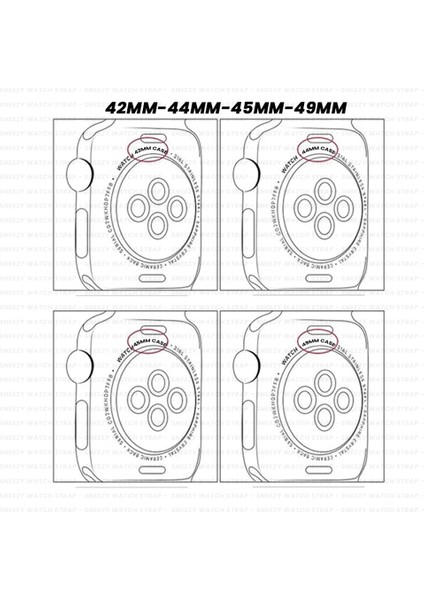 Apple Watch 42MM 44MM 45MM Watch Seri 3 4 5 6 7 Se Uyumlu Ironweft Döküm Çelik Metal Kordon modelleri